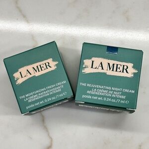NIB - La Mer Moisturizing Fresh Cream & Rejuvinating Night Cream Luxury Samples